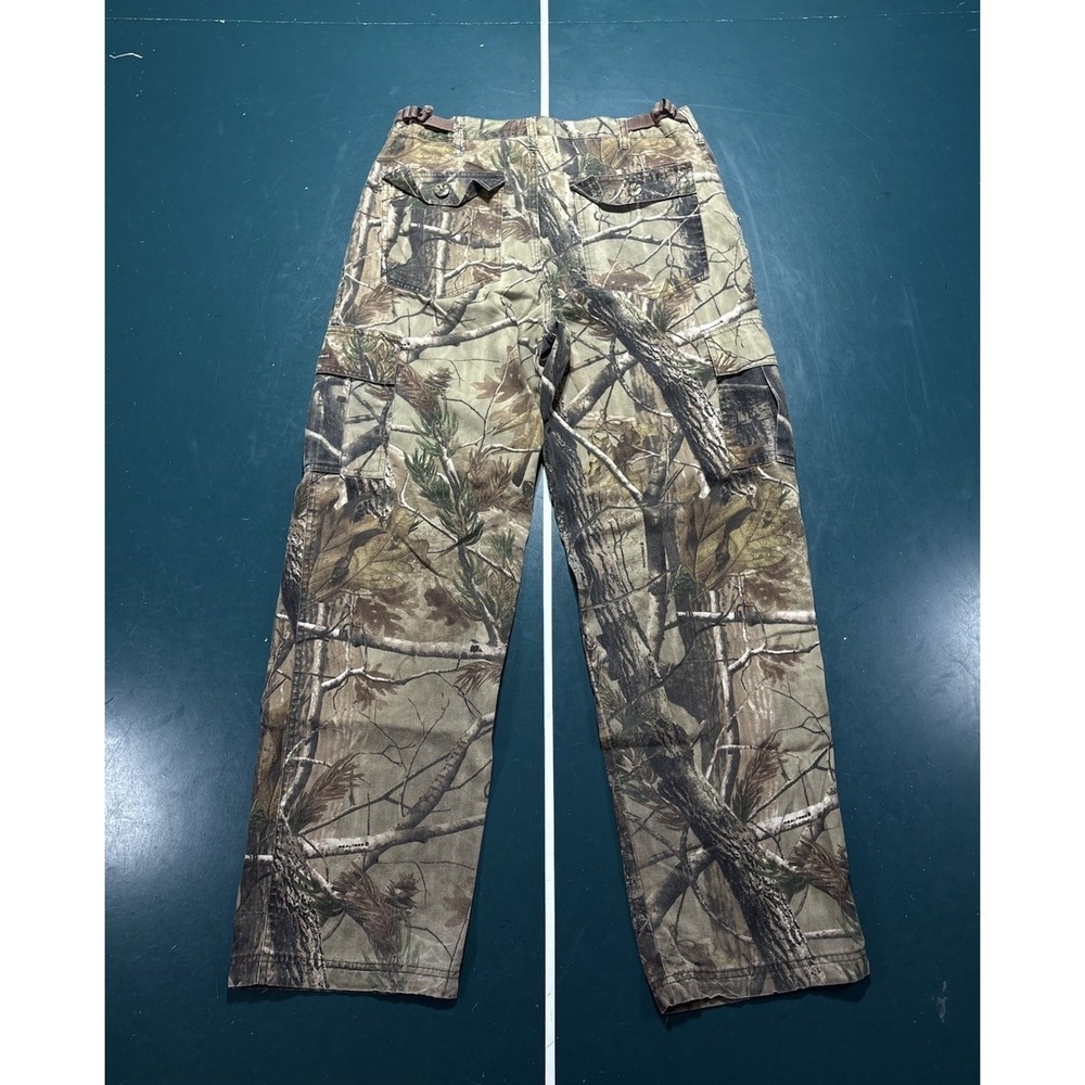 Vintage Russell Outdoors Realtree Camo Cargo Pants Mens Medium Baggy Relaxed Fit - Picture 6 of 14